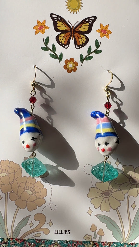 clown earrings