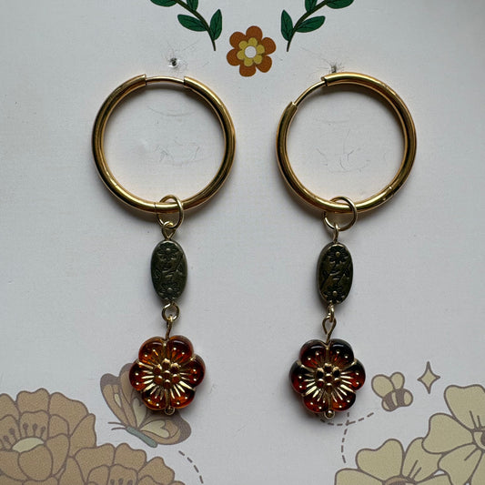 california dreamin hoop earrings