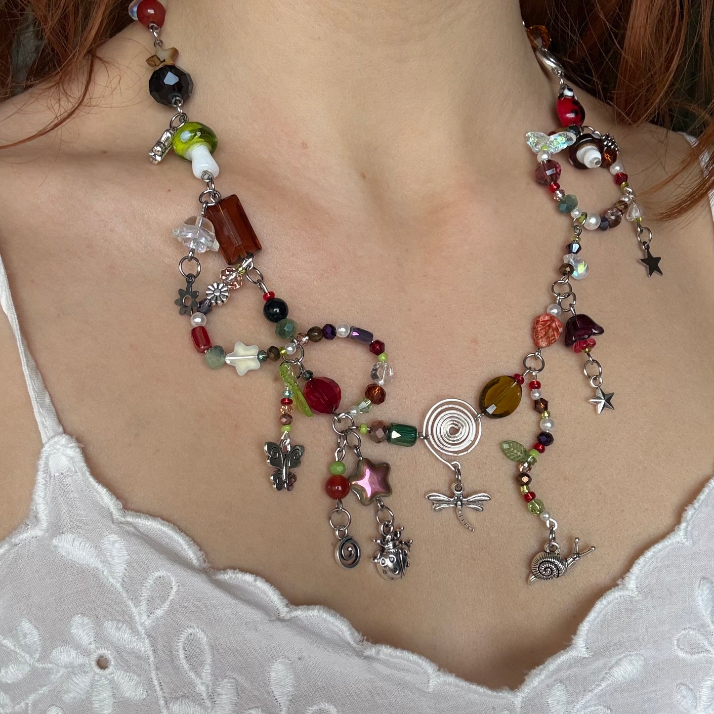 ed’s bug collection necklace