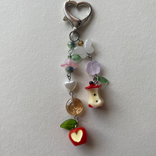 apple blossom keychain