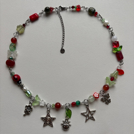 funky ladybug necklace