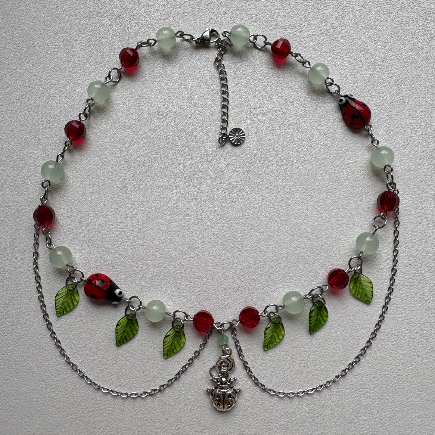 spring ladybug necklace
