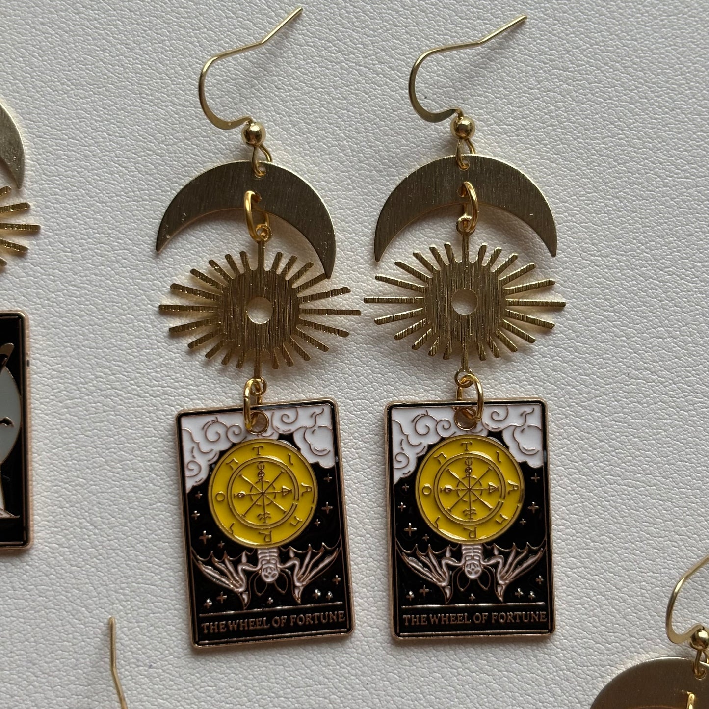 tarot card earrings