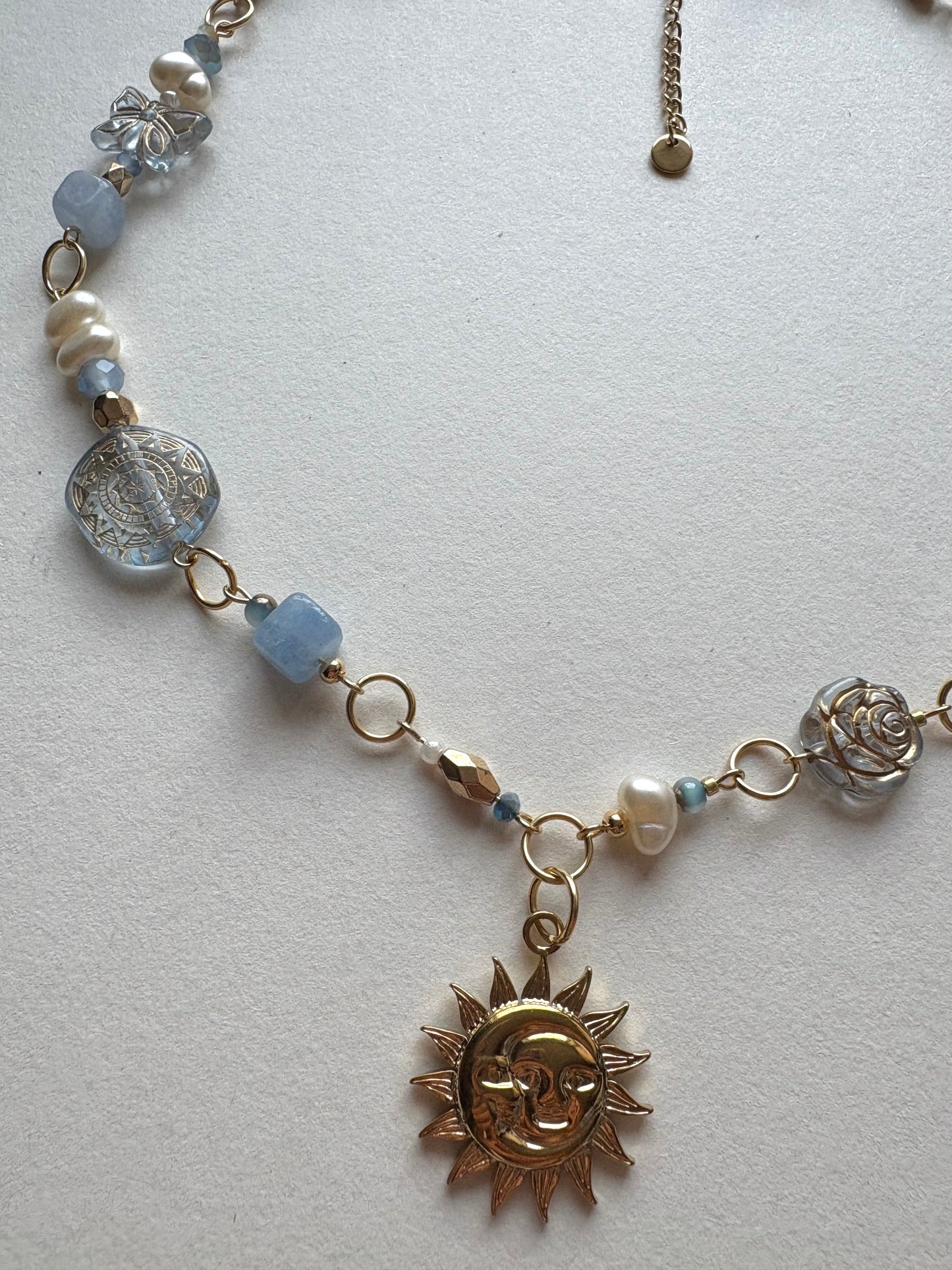 gold honeycomb necklace