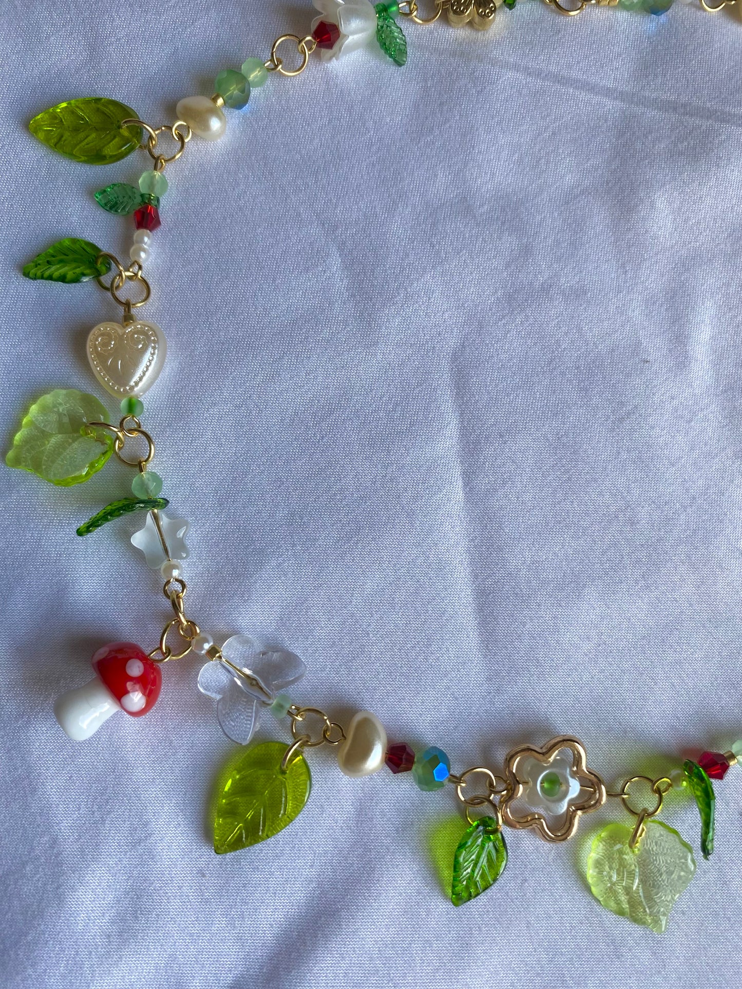 whimsy mushroom necklace