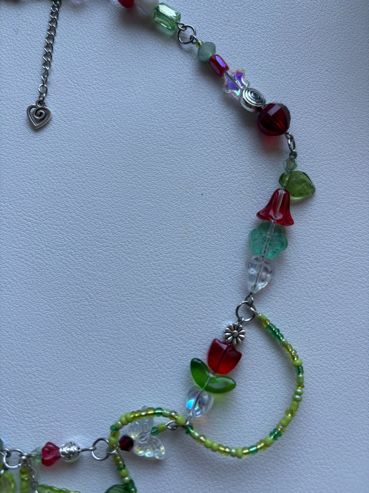 ladybug garden necklace