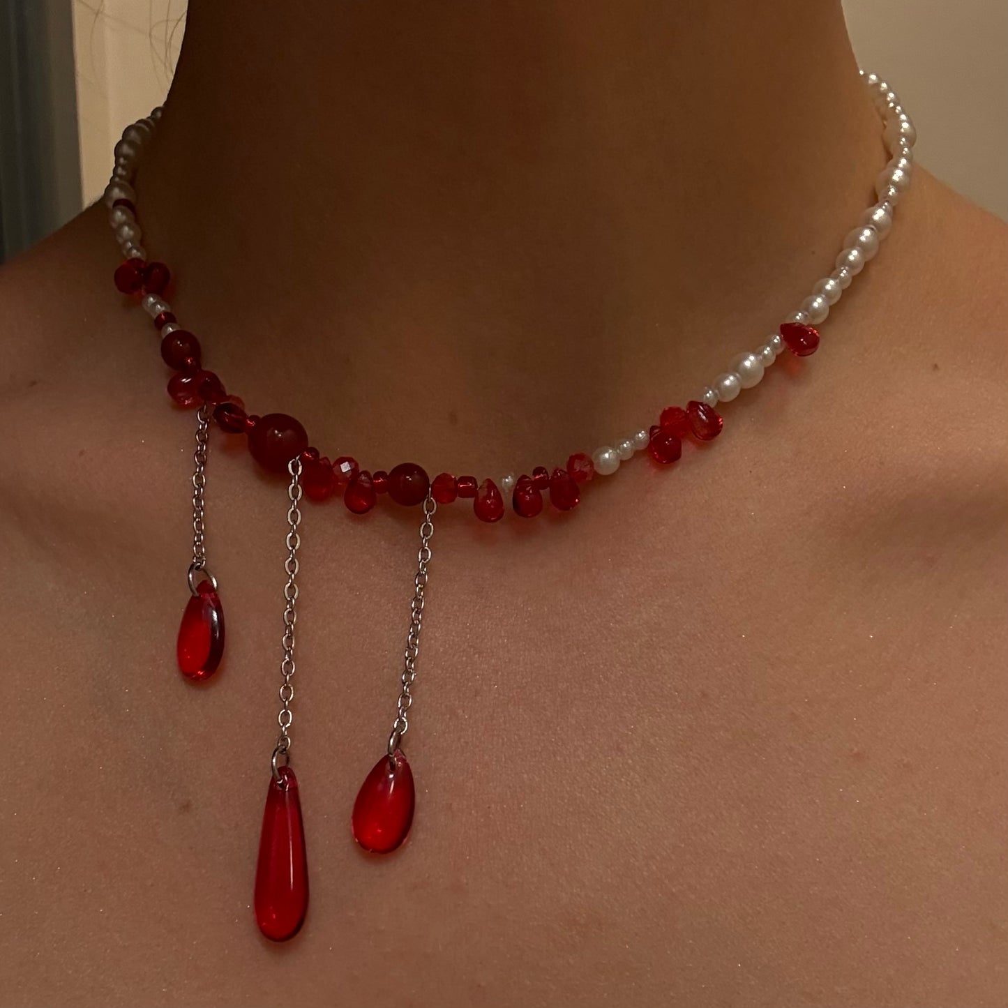 vampires bite necklace