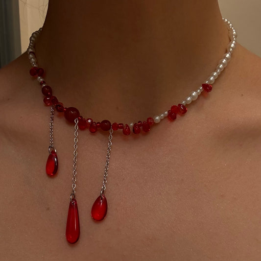 vampires bite necklace