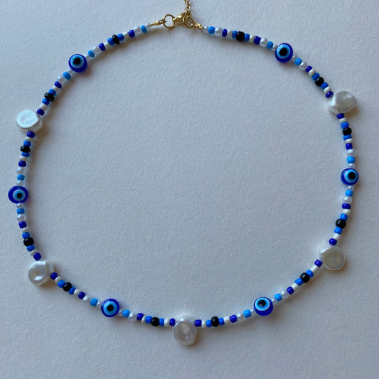 mamma mia beaded necklace