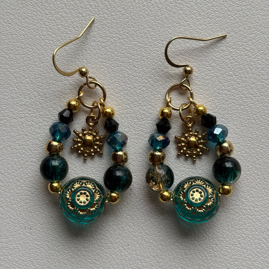 gold dust woman earrings