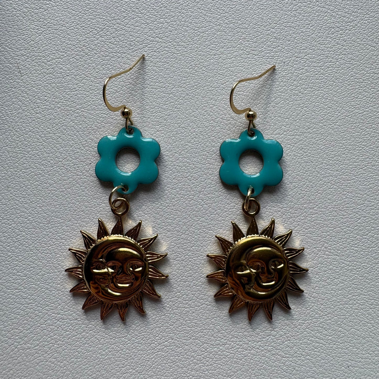 honeycomb flower earrings