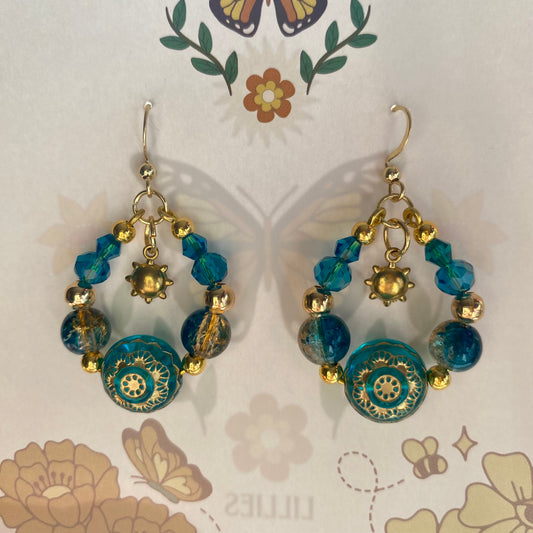 gold dust woman earrings