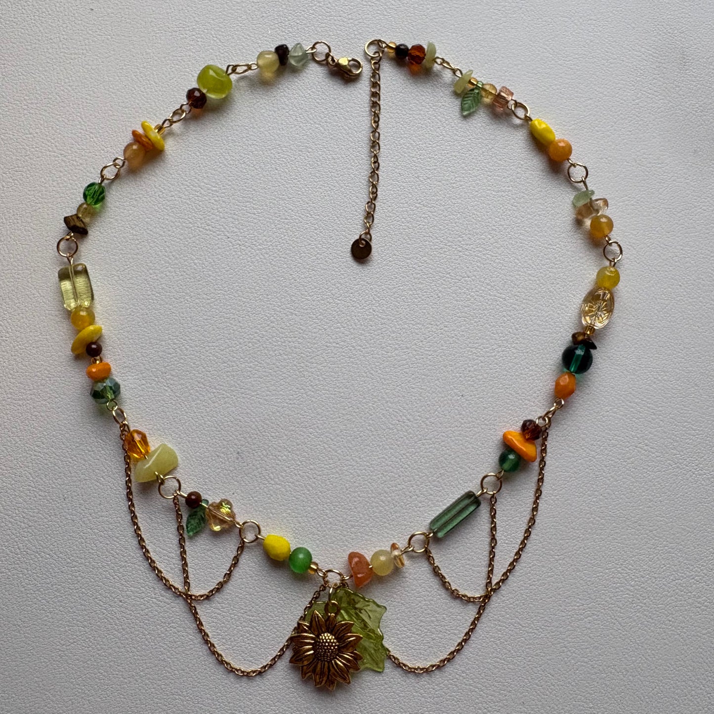sunflower necklace