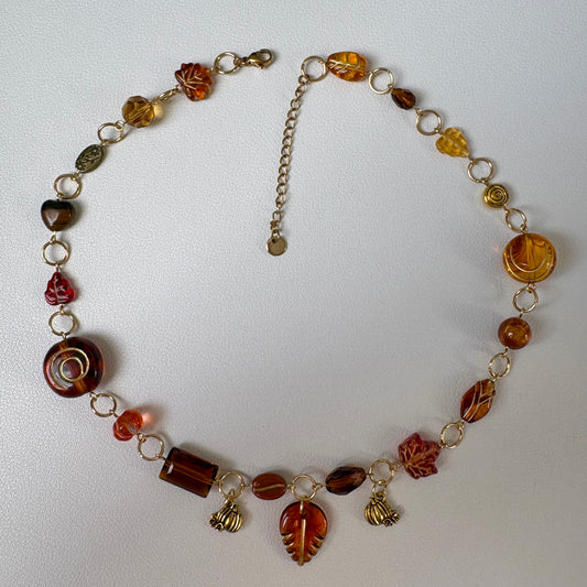 maple spice latte necklace