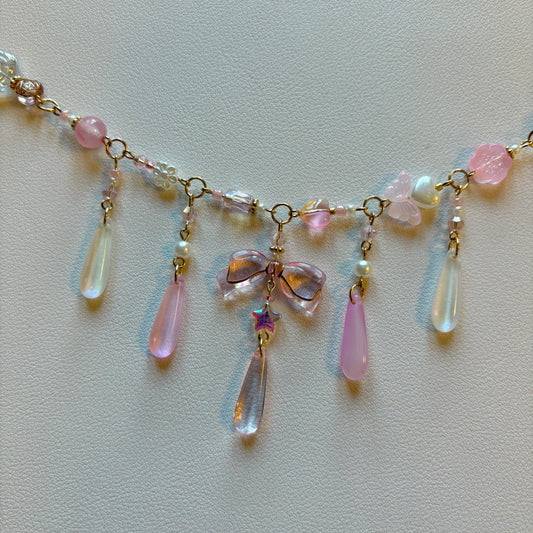 pink pony club necklace