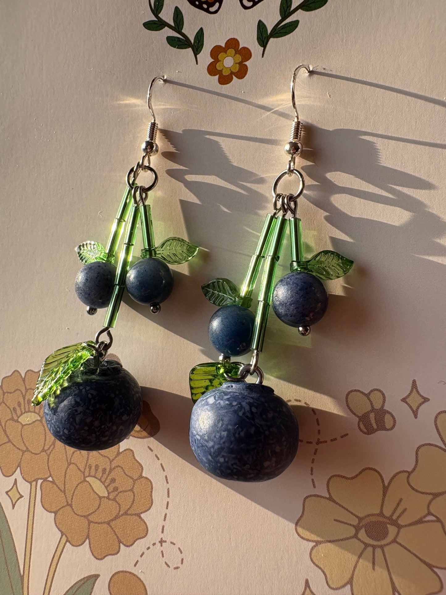 blueberry earrings