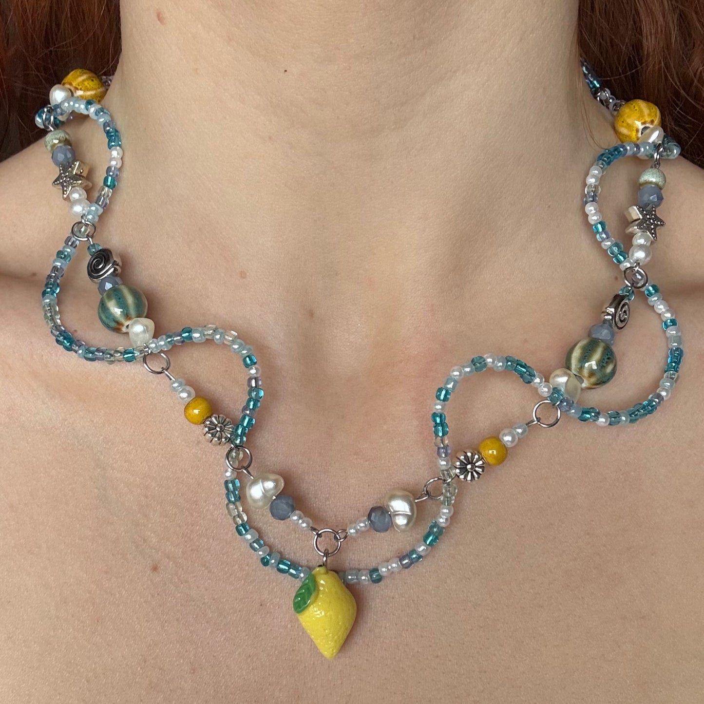 frozen lemonade necklace