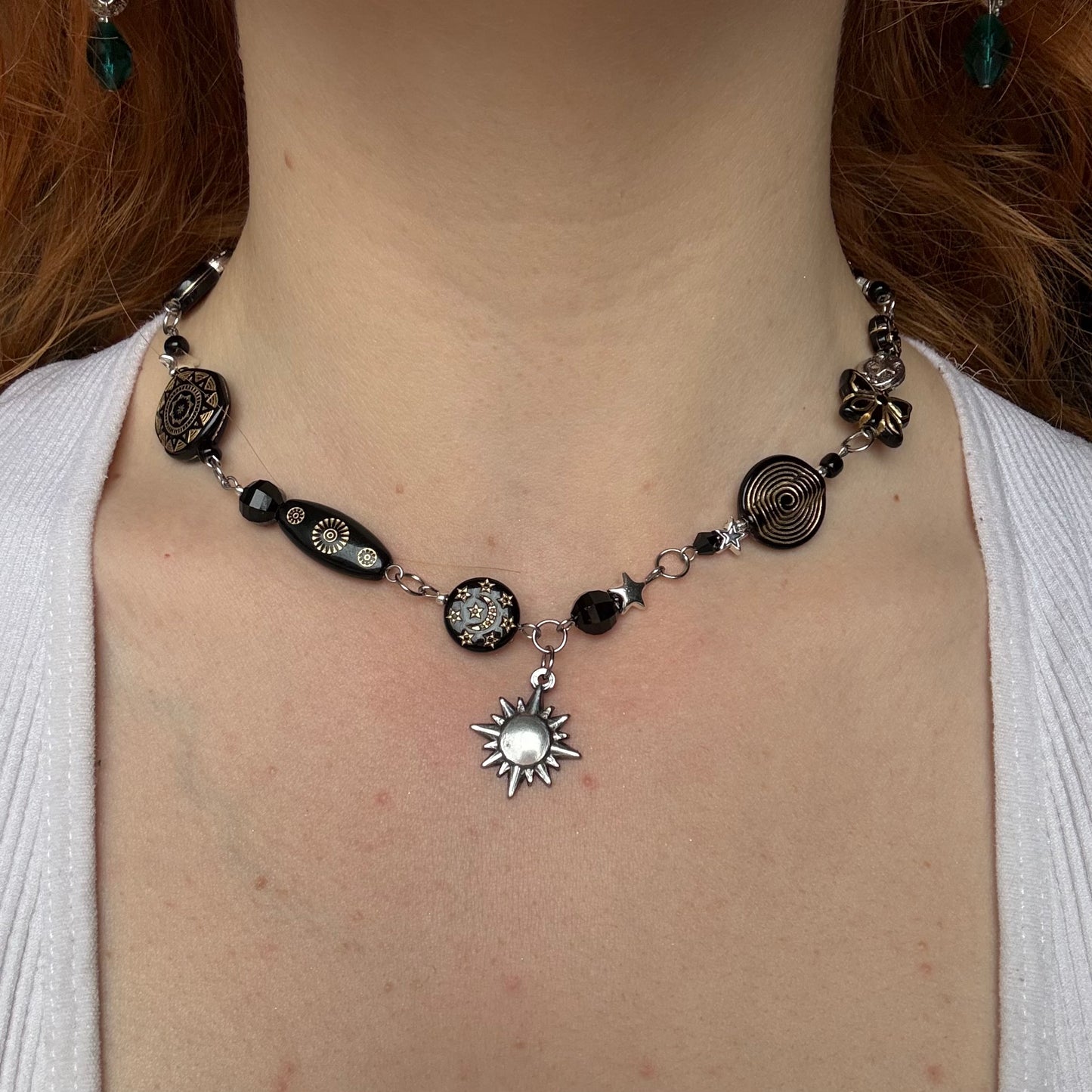 silver karen sirko necklace