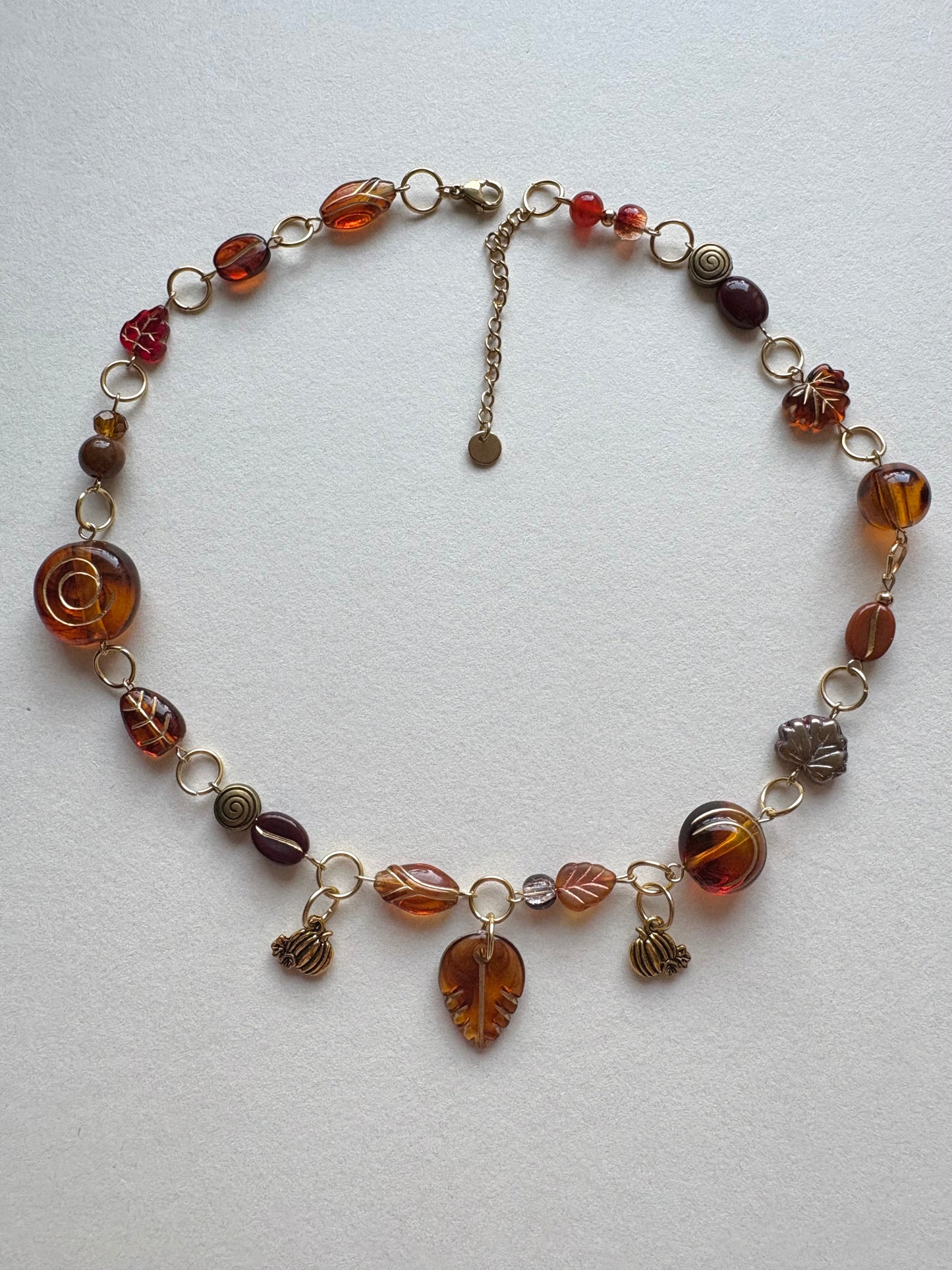 maple spice latte necklace