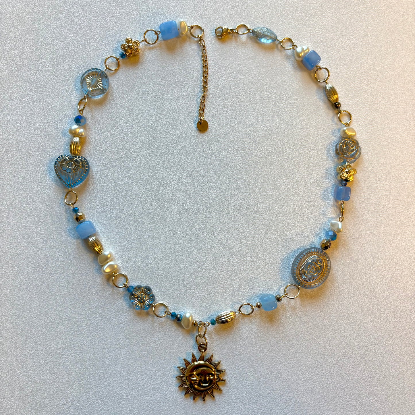 gold honeycomb necklace