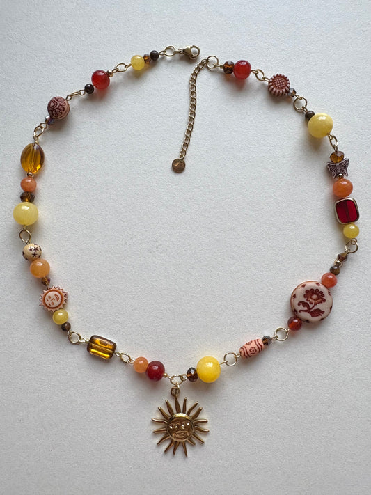 sunrise in the 70s bohemian necklace (MTO)