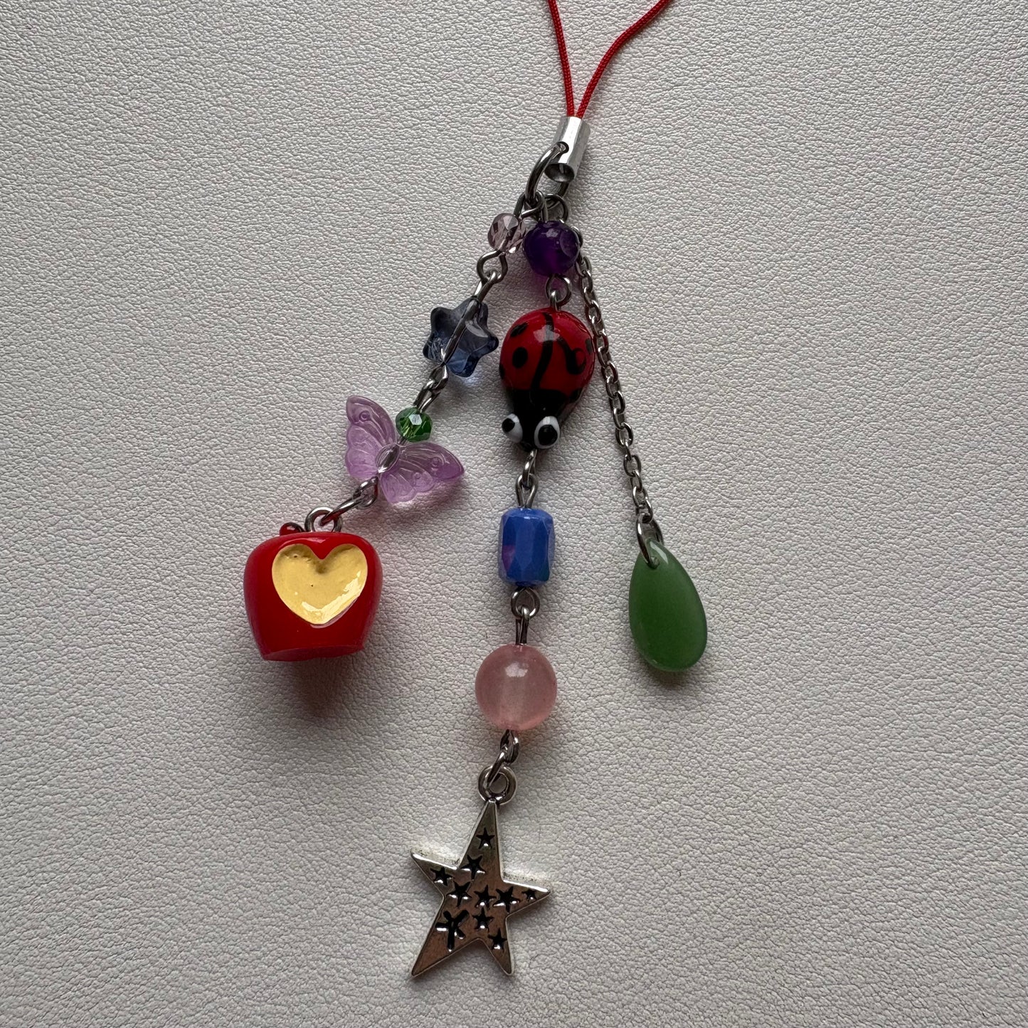hungry ladybug phone charm