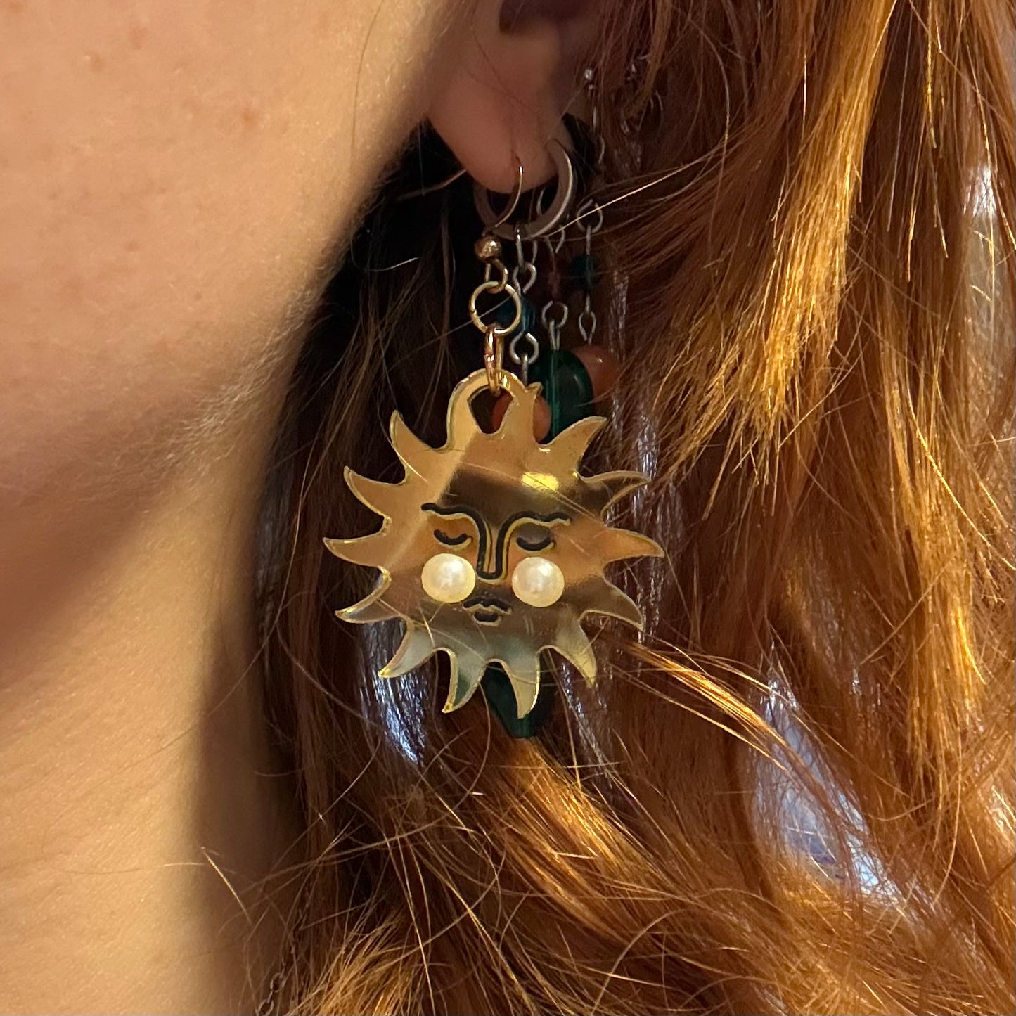 sun and moon earrings