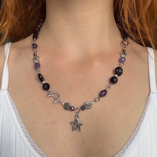purple anomaly necklace