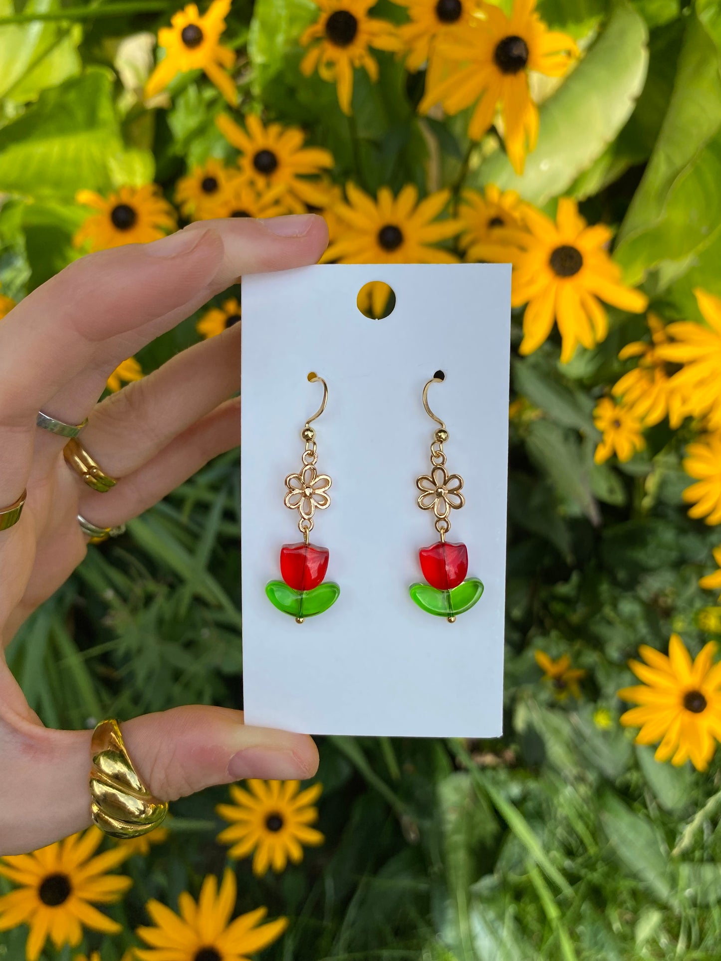 tulip earrings