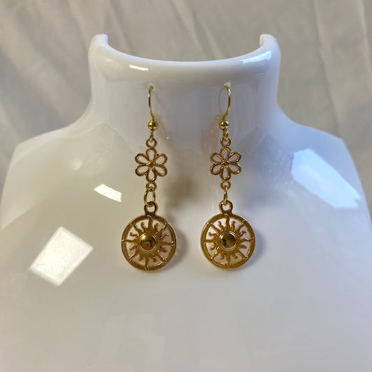 groovy sun earrings