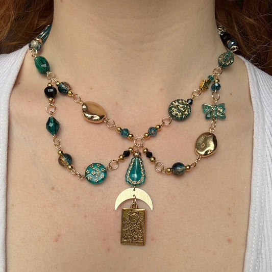 gold dust woman necklace