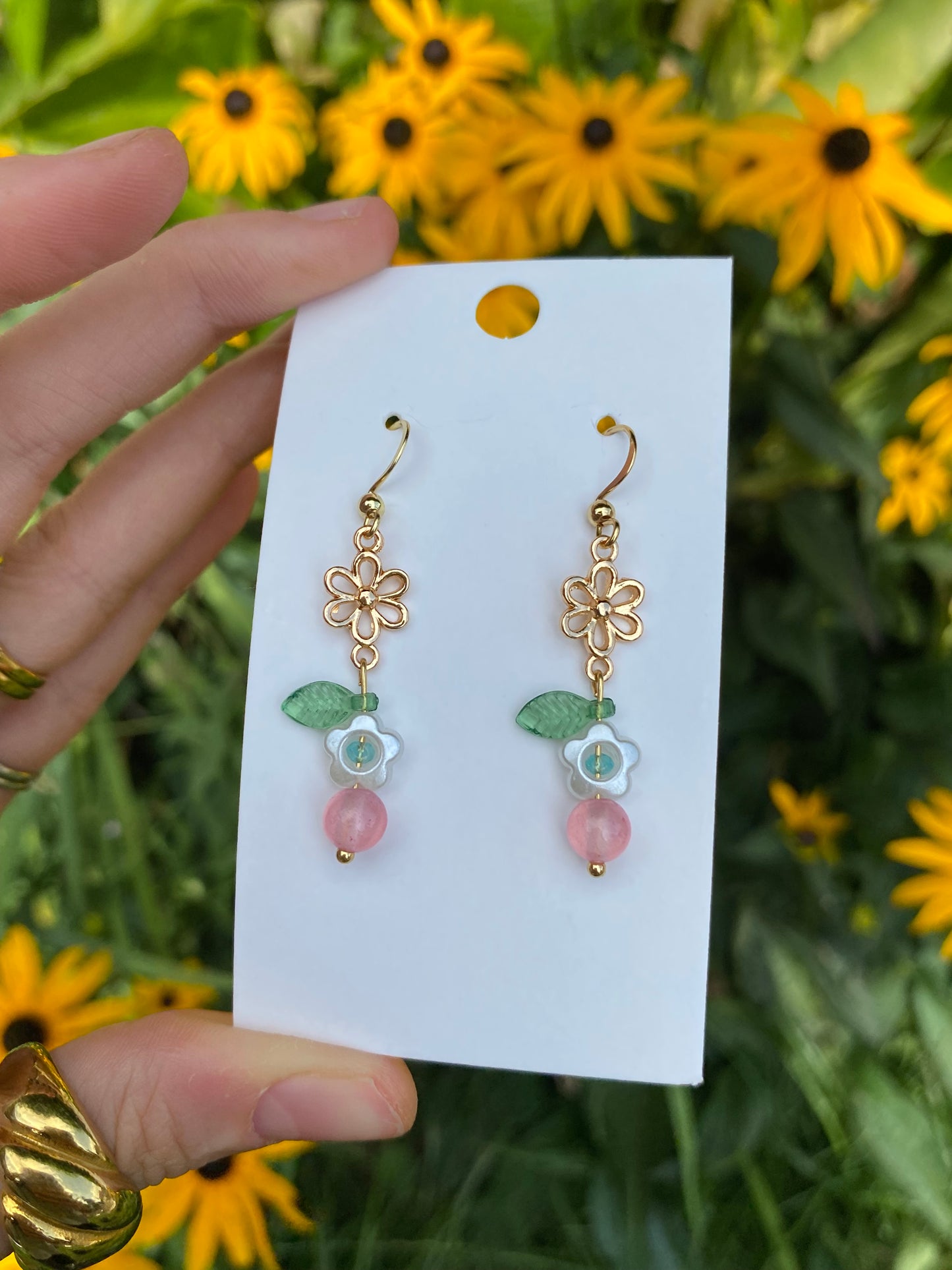 wildflower and barley earrings