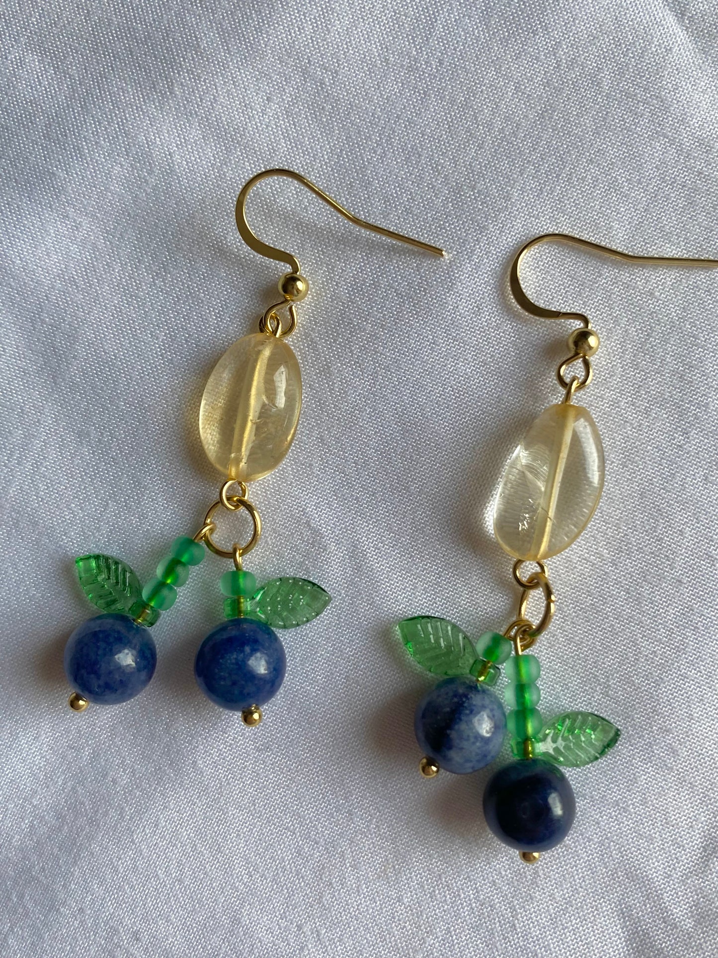 blueberry crumble earrings