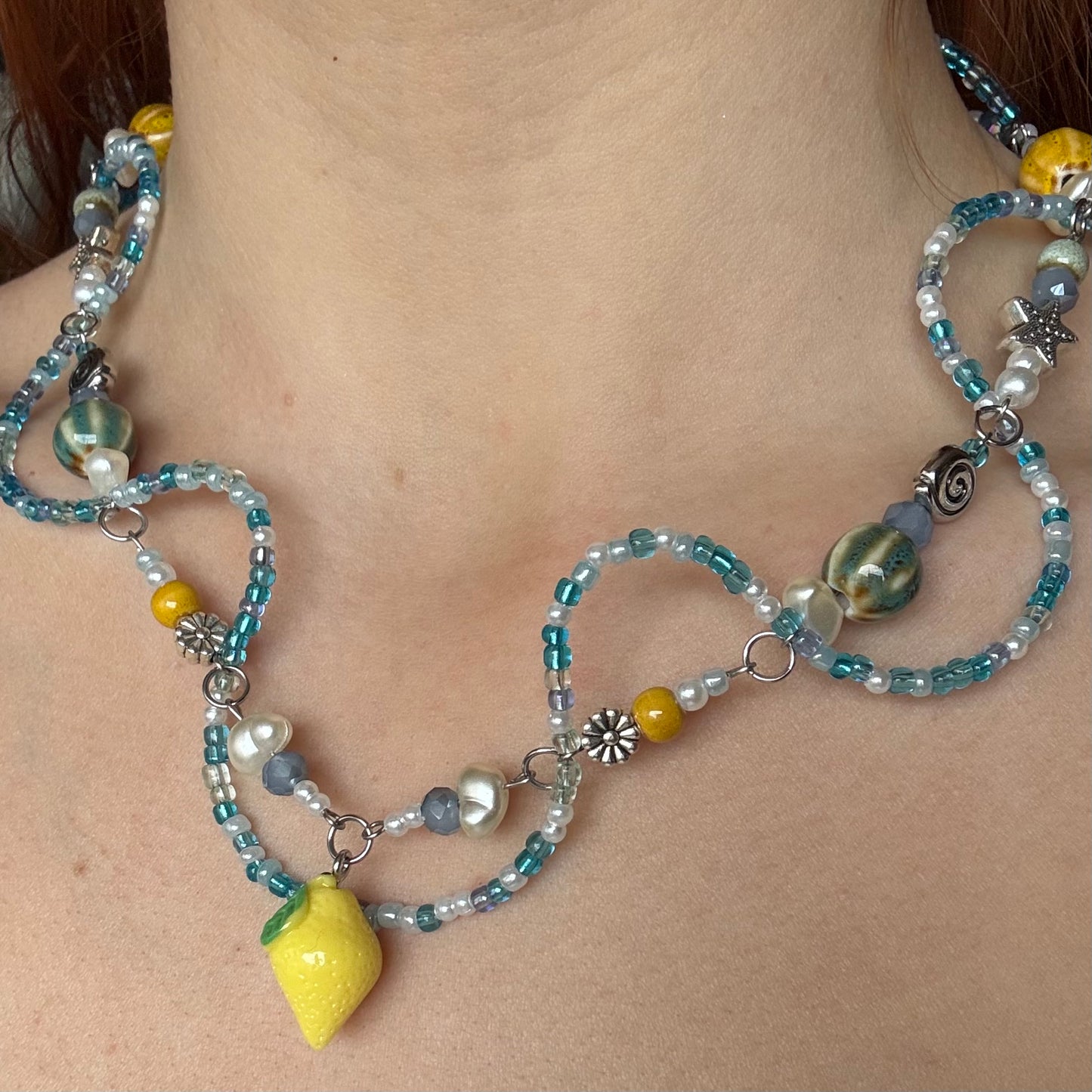 frozen lemonade necklace