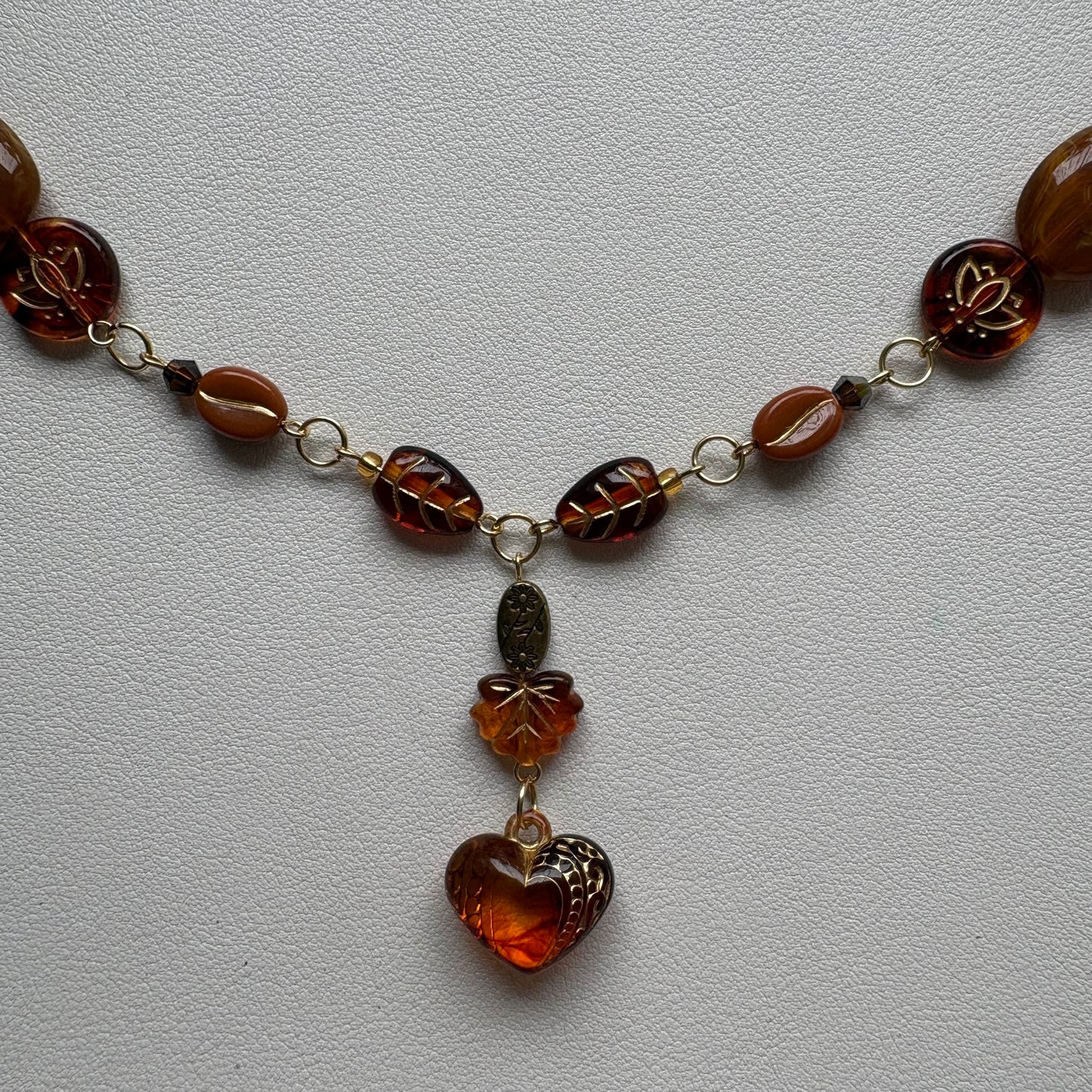 all the leaves are brown necklace