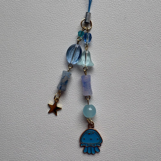 little jellyfish phone charm