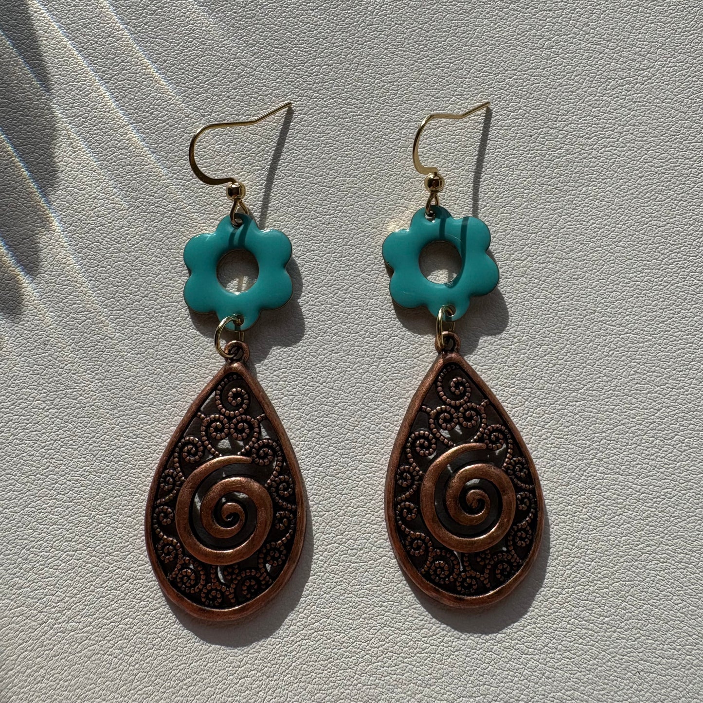 groovy flower earrings