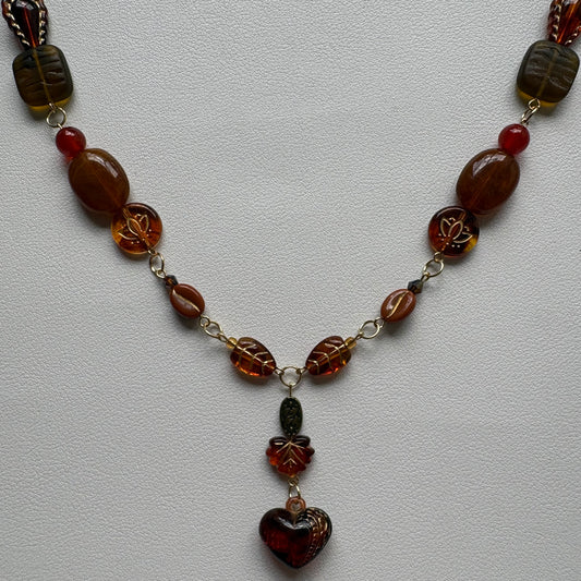 all the leaves are brown necklace