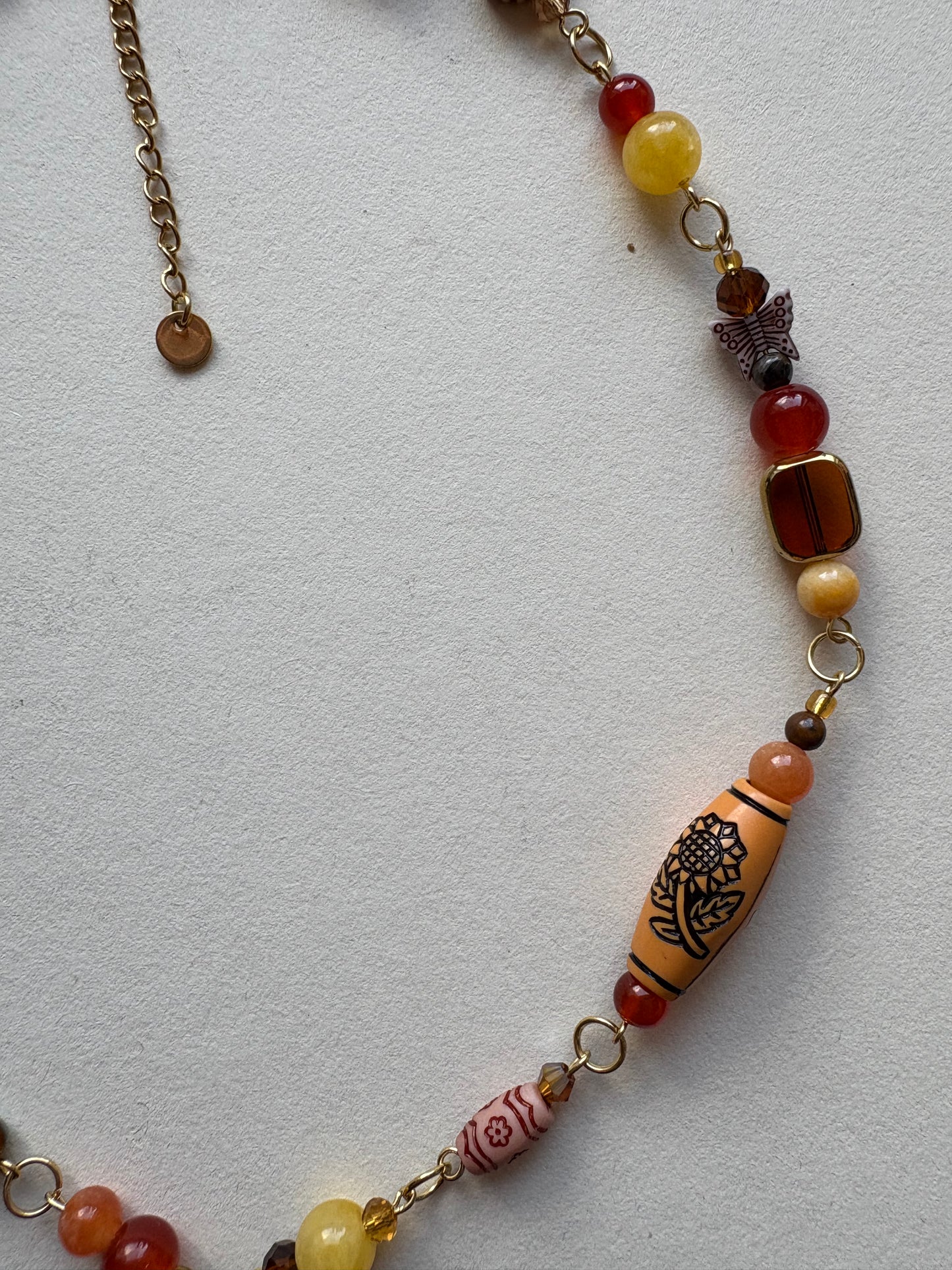 sunrise in the 70s bohemian necklace