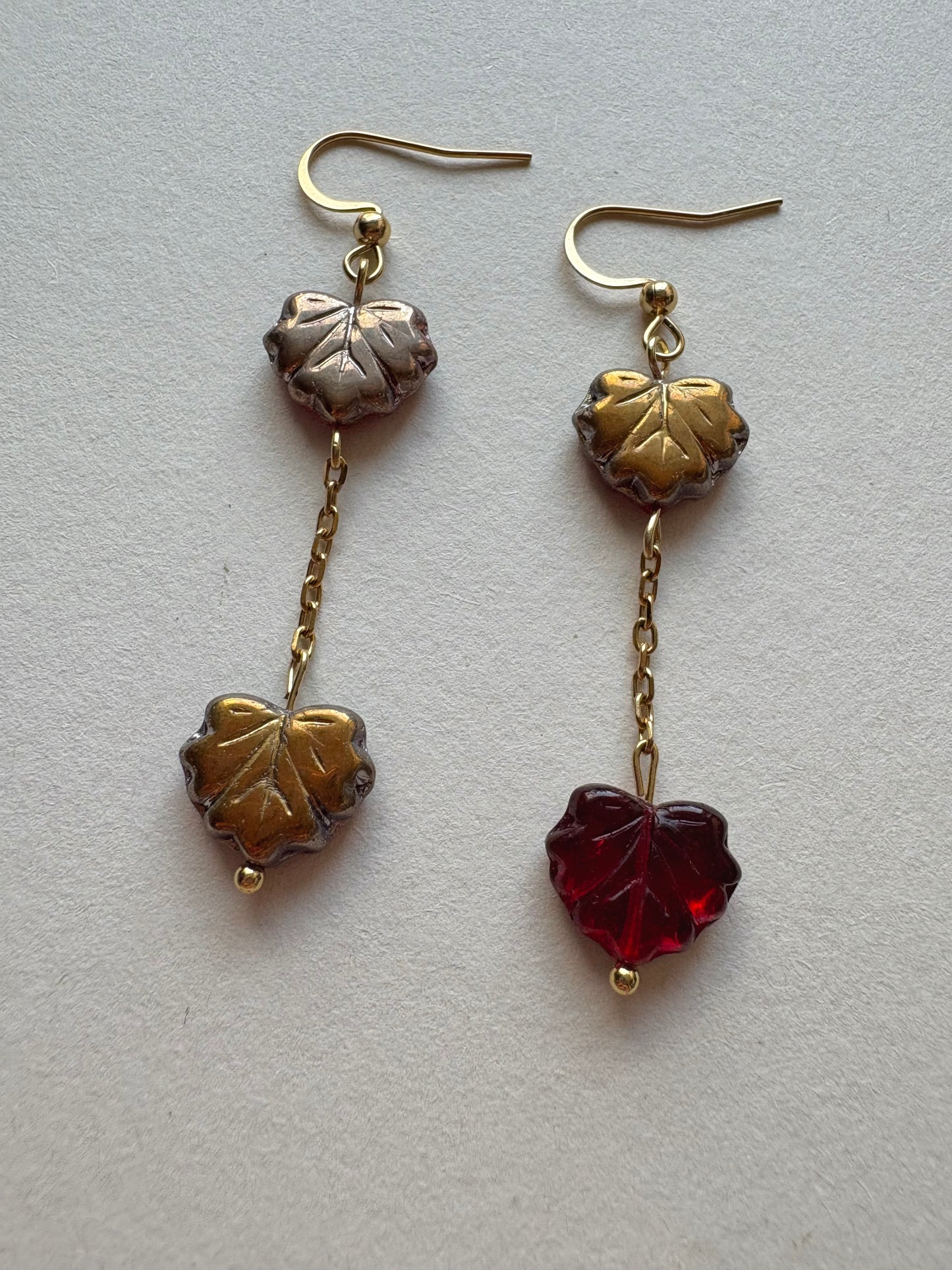 maple leaf earrings