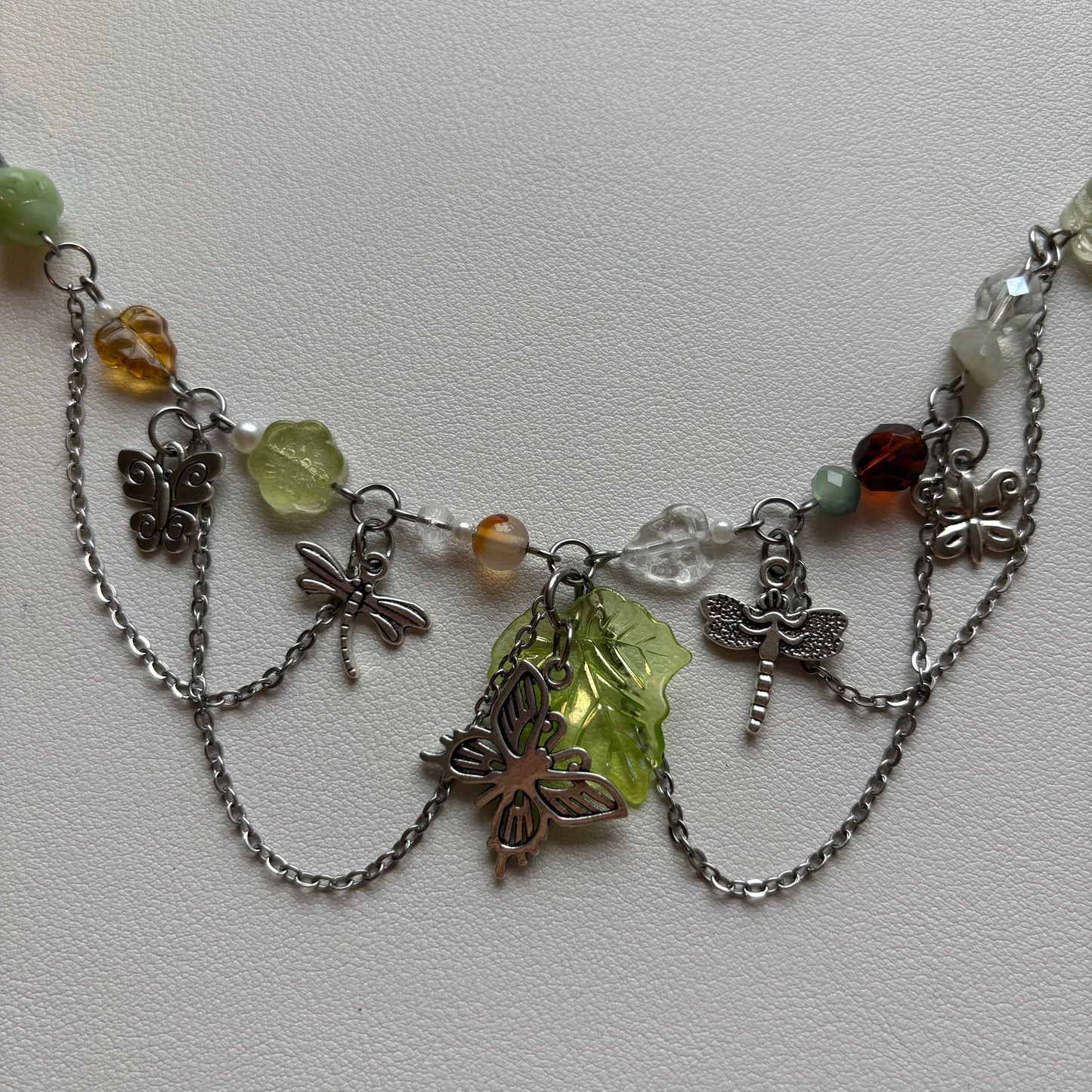 butterfly garden necklace