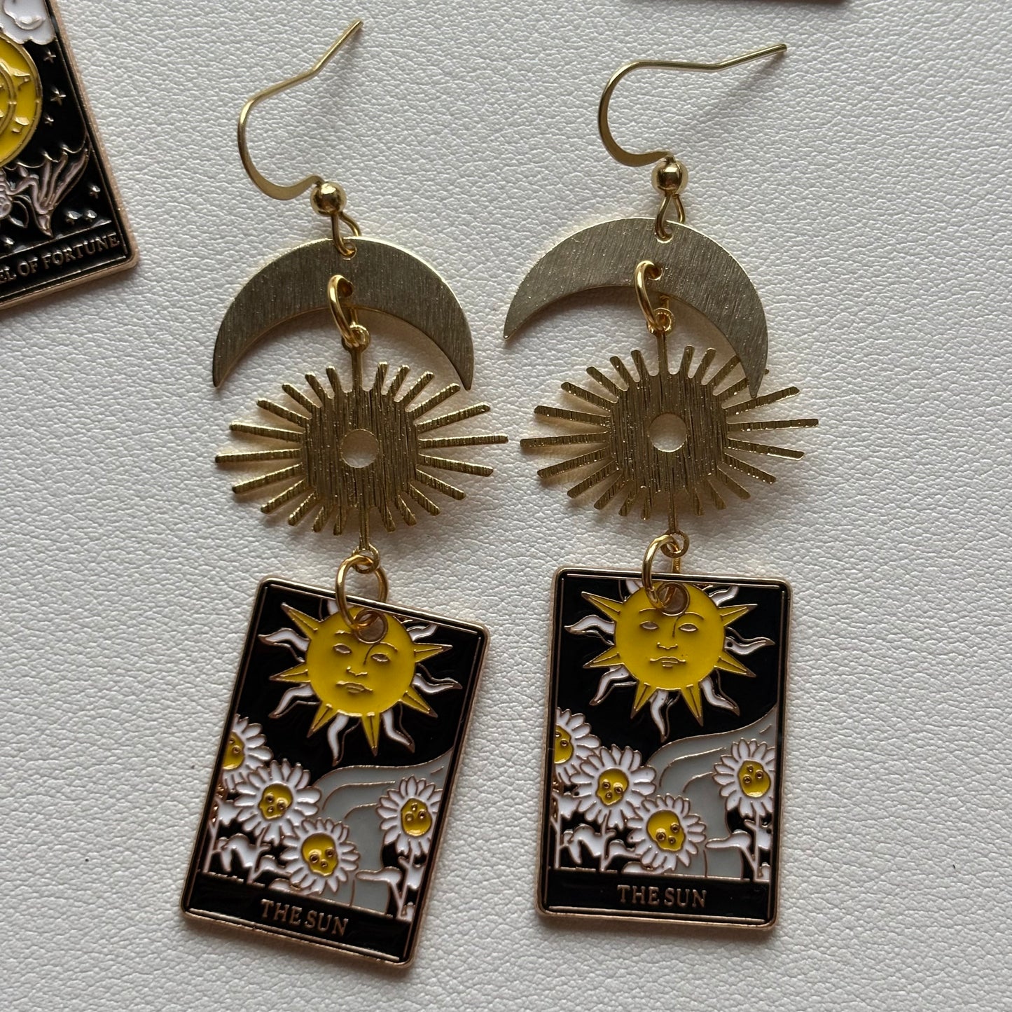 tarot card earrings