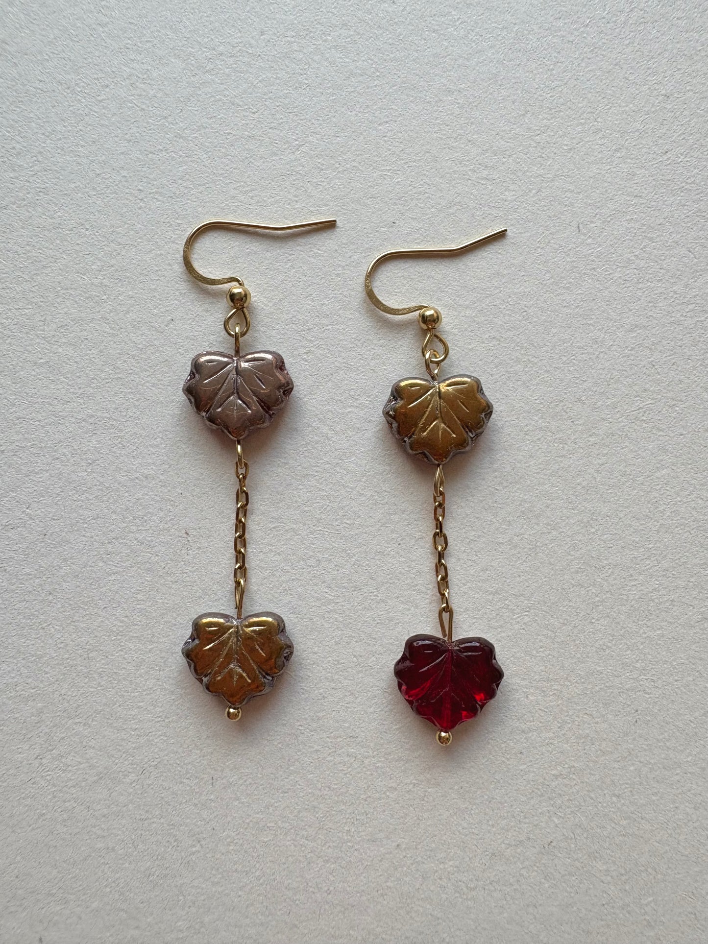 maple leaf earrings