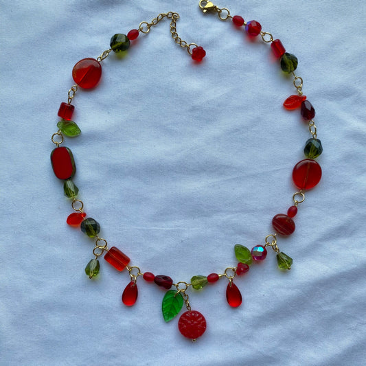 strawberry necklace