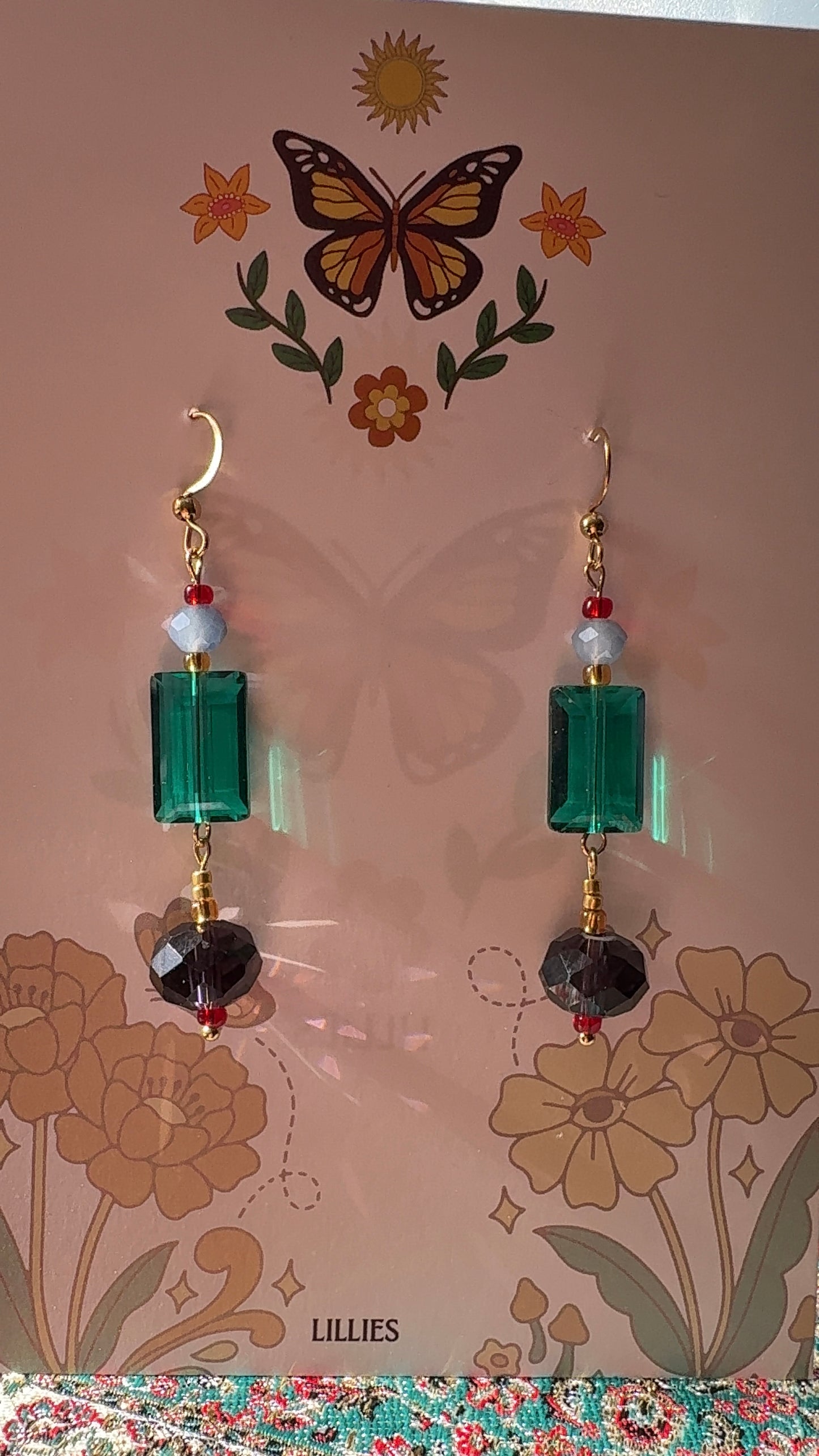 funky retro earrings