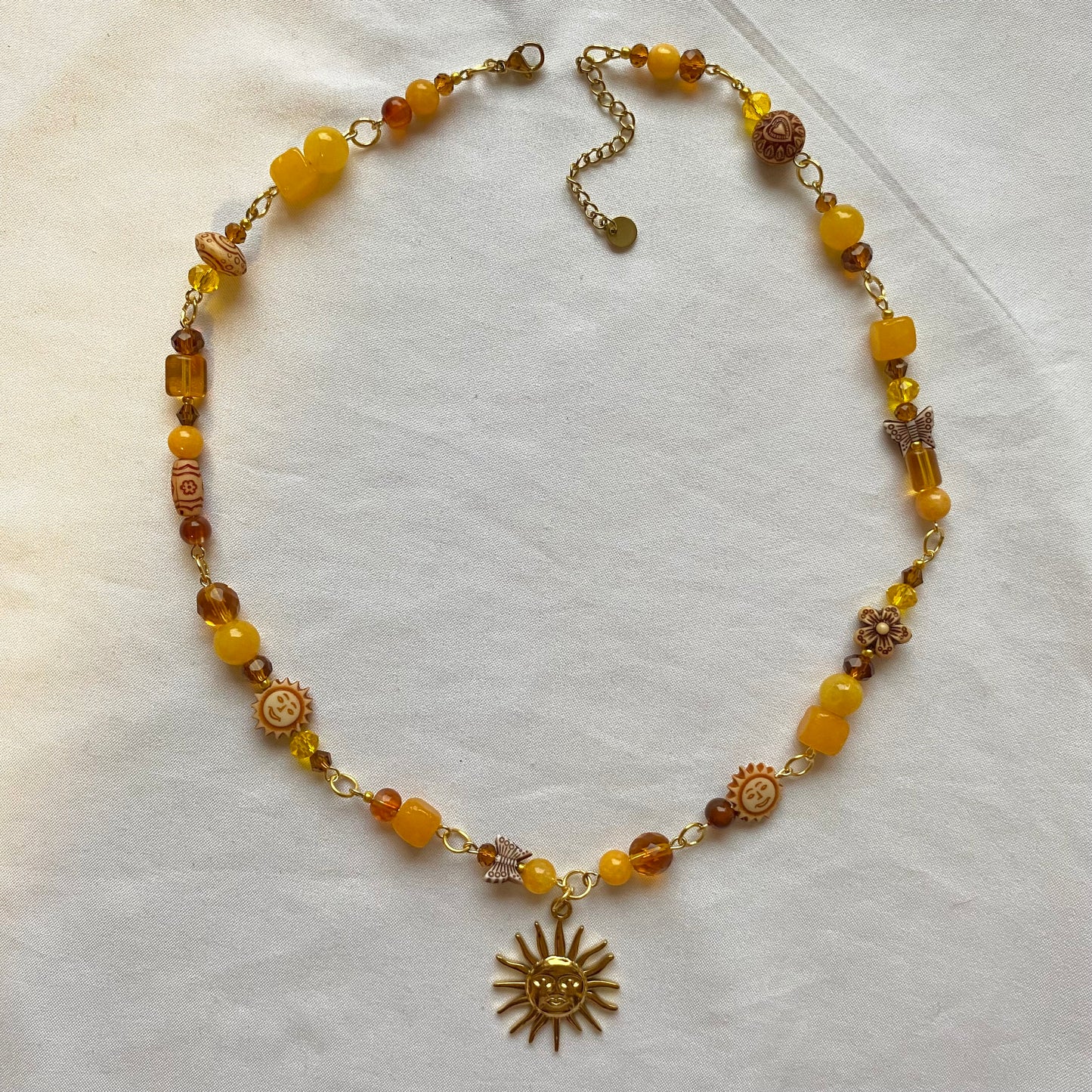 sunrise in the 70s bohemian necklace