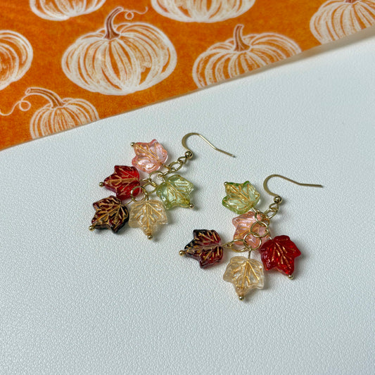 falling leaves earrings