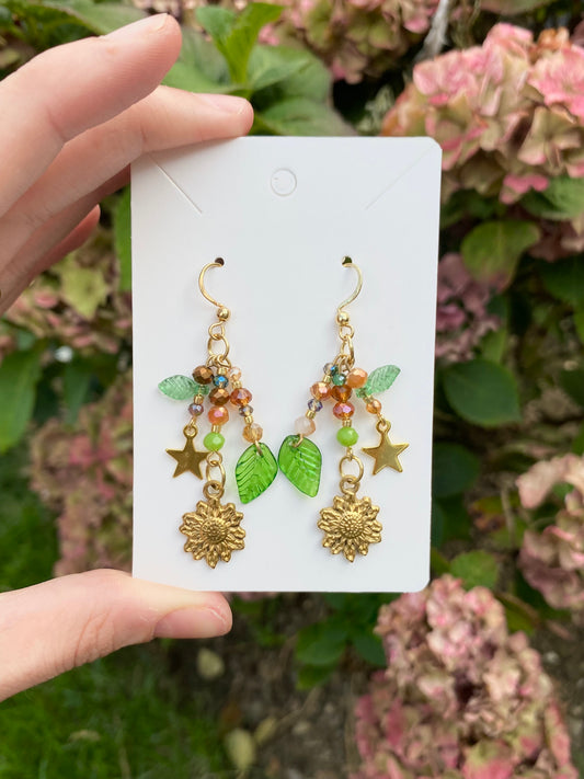 mismatched mother nature earrings