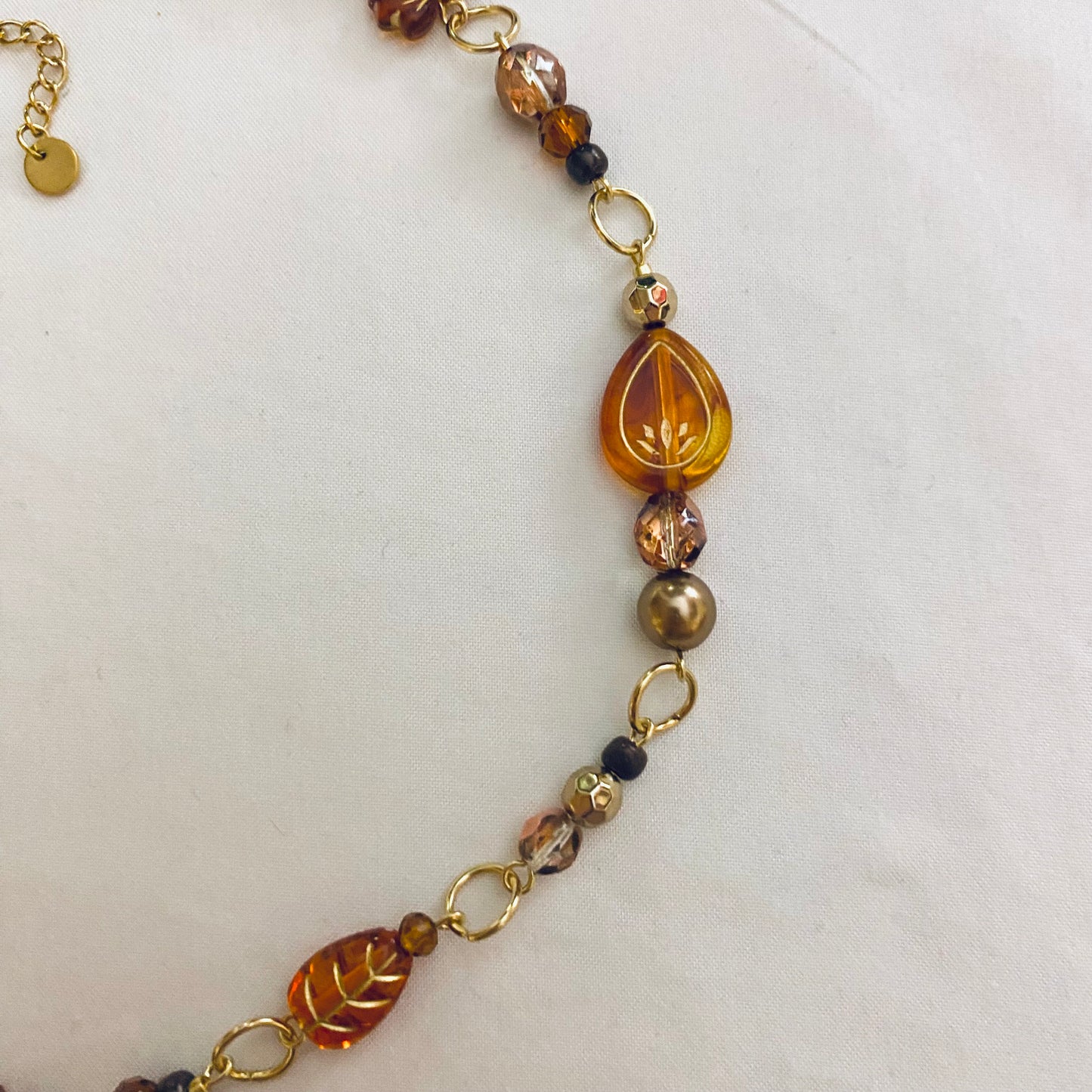 shining autumn boho necklace