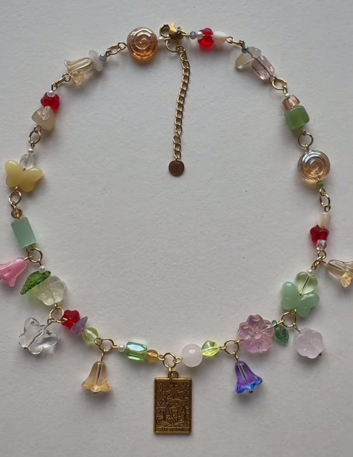 surprise bead bucket necklace